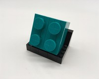 2x2 Teal Brick