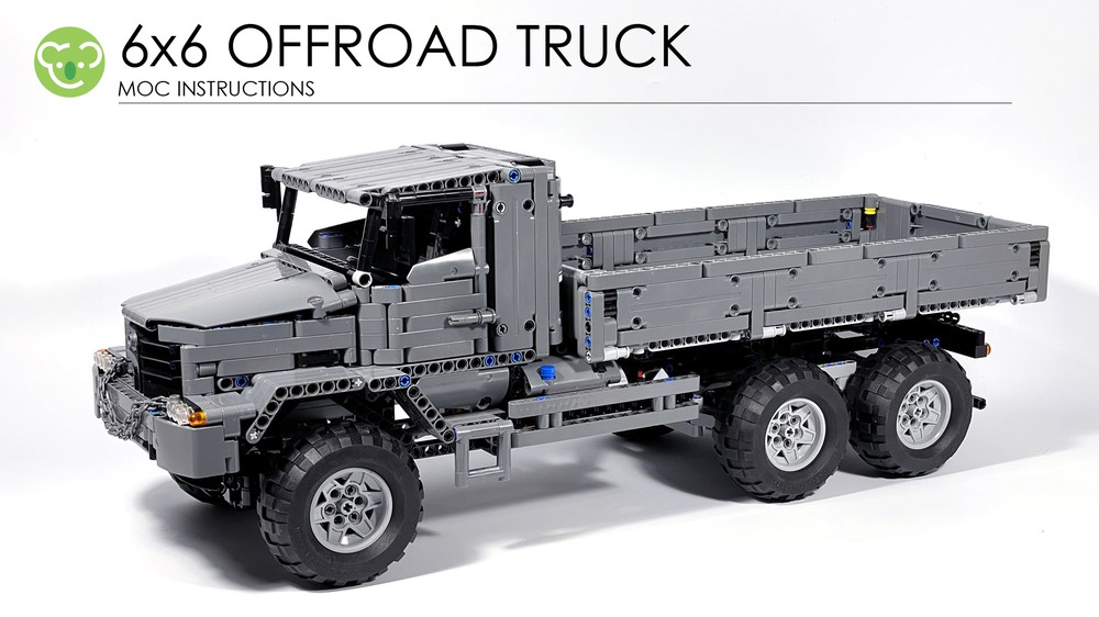 som resultat umoral Hvert år LEGO MOC 6x6 Offroad Truck by Superkoala | Rebrickable - Build with LEGO