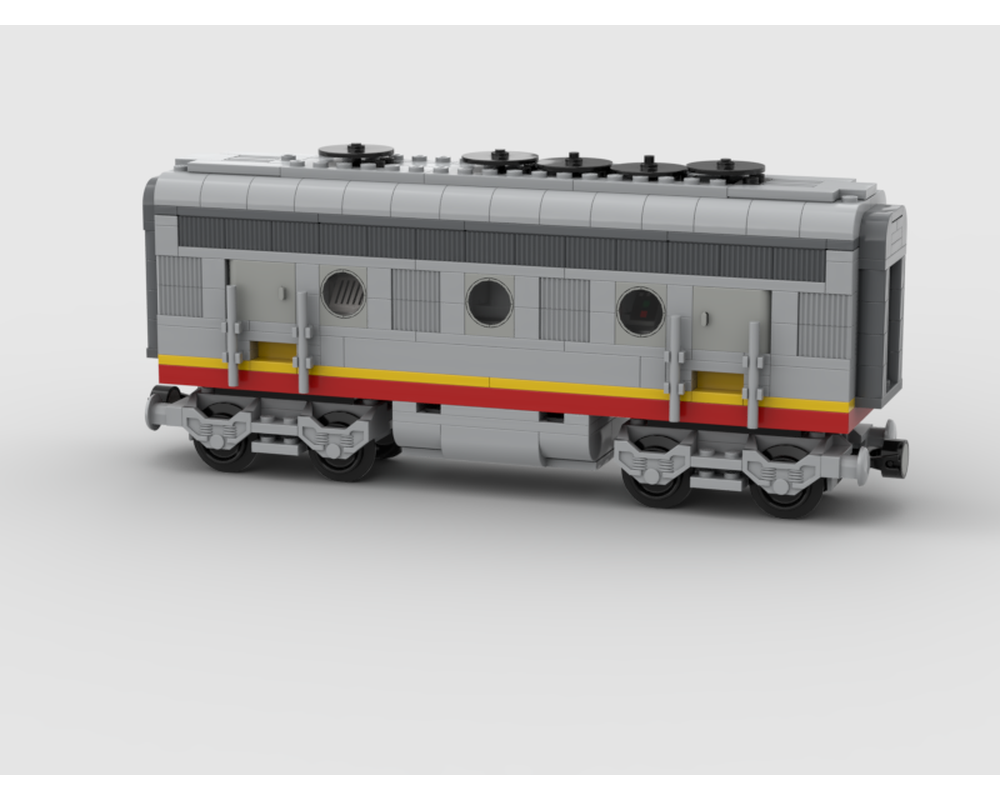 LEGO MOC Santa Fe B Engine with Motor inside Made of BRICKS by ...