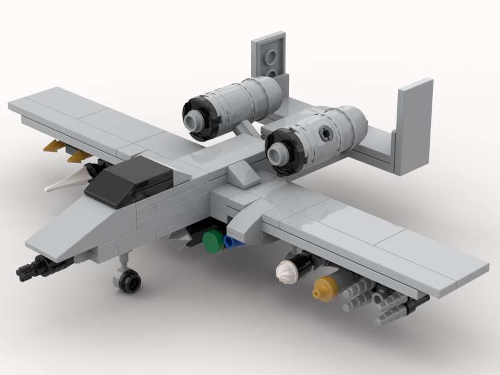 LEGO MOC A-10 Thunderbolt (''Warthog'') MINI by meregt | Rebrickable