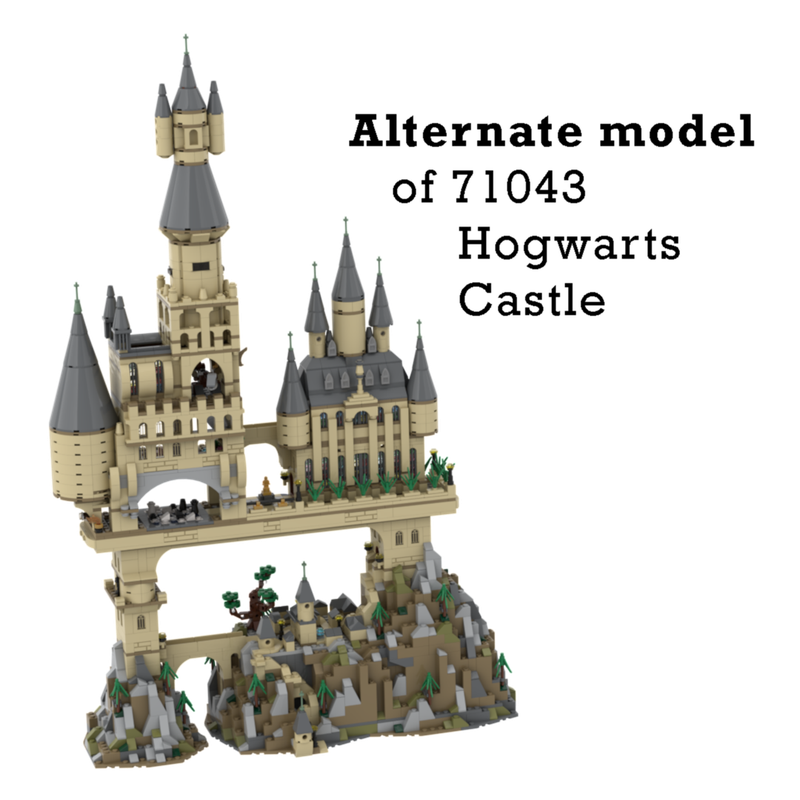 undertrykkeren Sammenhængende ugyldig LEGO MOC Lemmy's Castle - Alternate model of 71043 - Hogwart's Castle by  DarrenW | Rebrickable - Build with LEGO