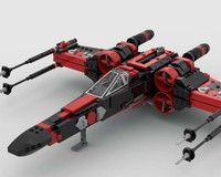 X - Wing Starfighter Modification #2 (Red & Black)