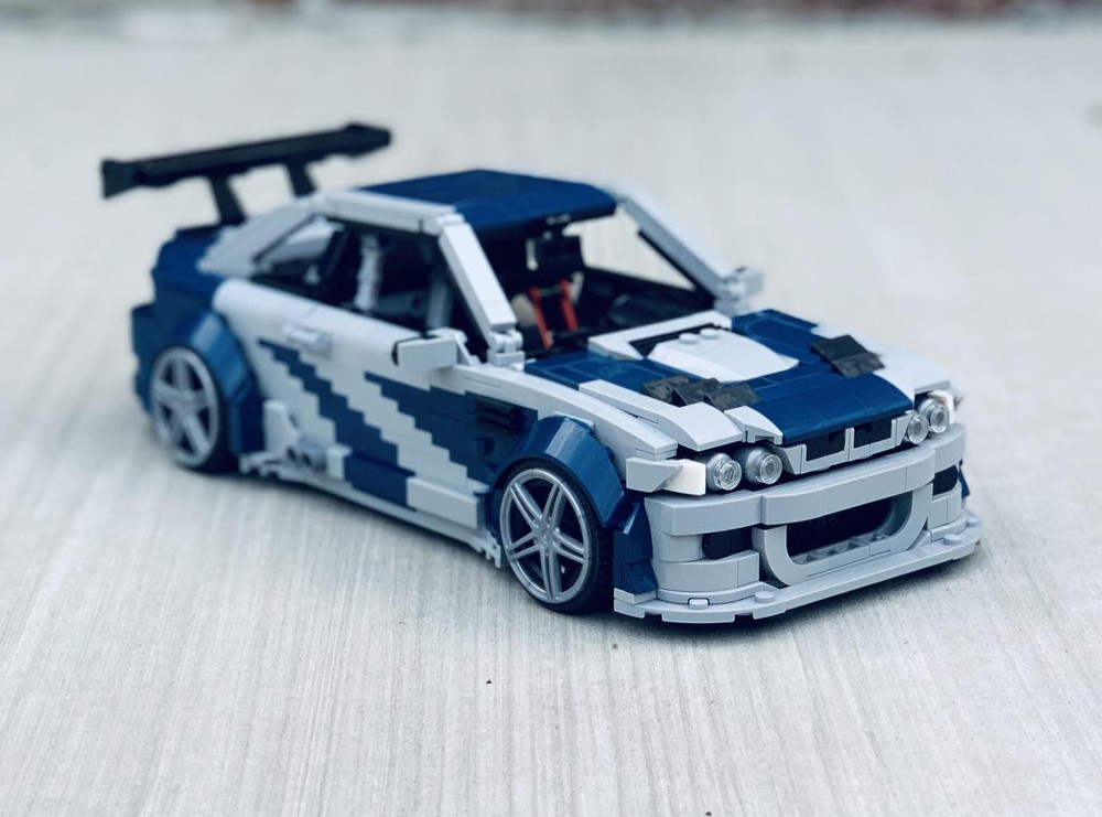 LEGO MOC BMW E46 M3 GTR Need for Speed MOST WANTED Edition (blue