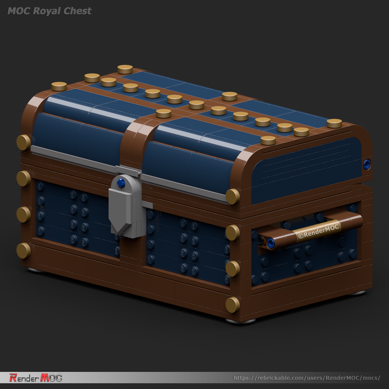 LEGO MOC Royal Chest by RenderMOC | Rebrickable - with LEGO
