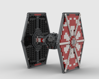 Imperial Tie Modification #2 (Red, white & Black)