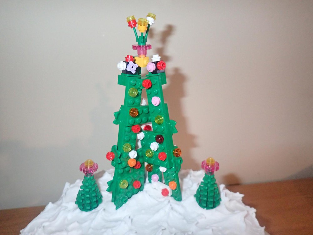 Christmas Tree & Penguins Cake Topper, Christmas Cake Topper Tutorial