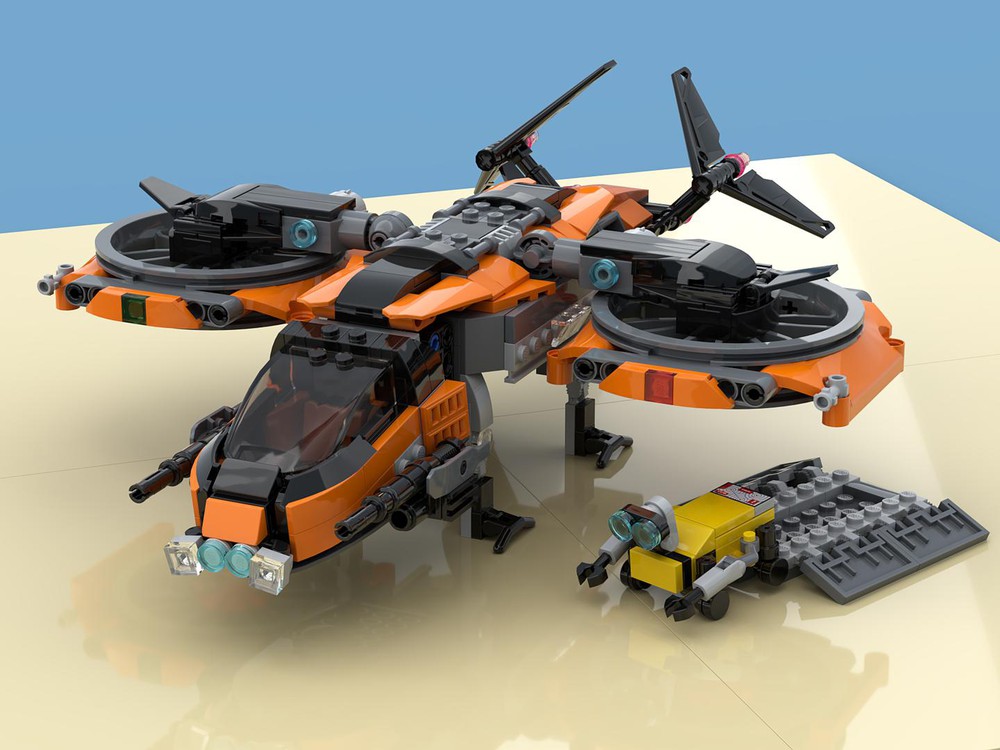 Got back into custom lego mocs, thought you all might enjoy a micro prawn!  Credit to TommyStyrvoky on rebrickable, this came from their cyclops moc :  r/subnautica