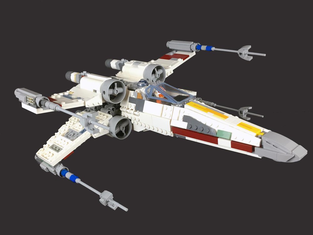 LEGO MOC Incom T-65 Wing Starfighter "Red 5" by | Rebrickable - Build with LEGO