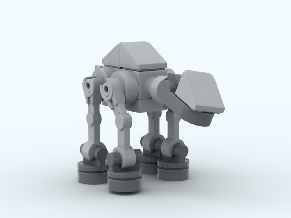 LEGO MOC micro scale AT-AT by Lego_things_and_stuff