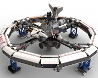 Orbital Space Station "USS Sword of Damocles" w/ spinning action