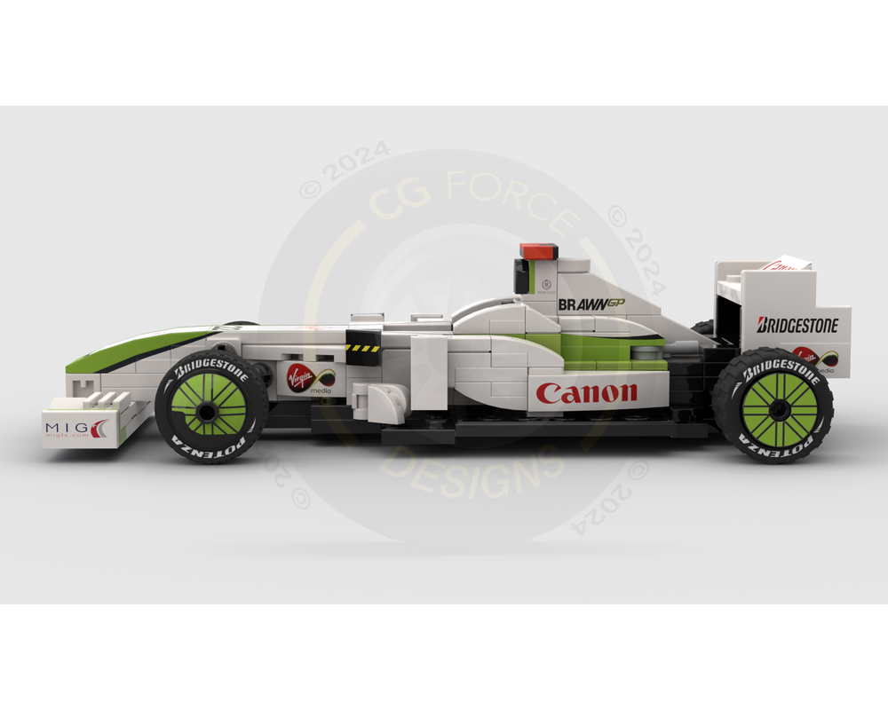 LEGO MOC F1 Brawn BGP001 by CGForceDesigns | Rebrickable - Build with LEGO