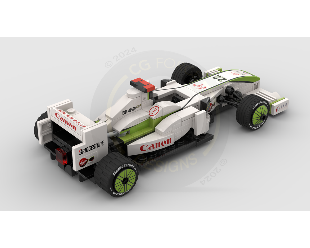 LEGO MOC F1 Brawn BGP001 by CGForceDesigns | Rebrickable - Build with LEGO