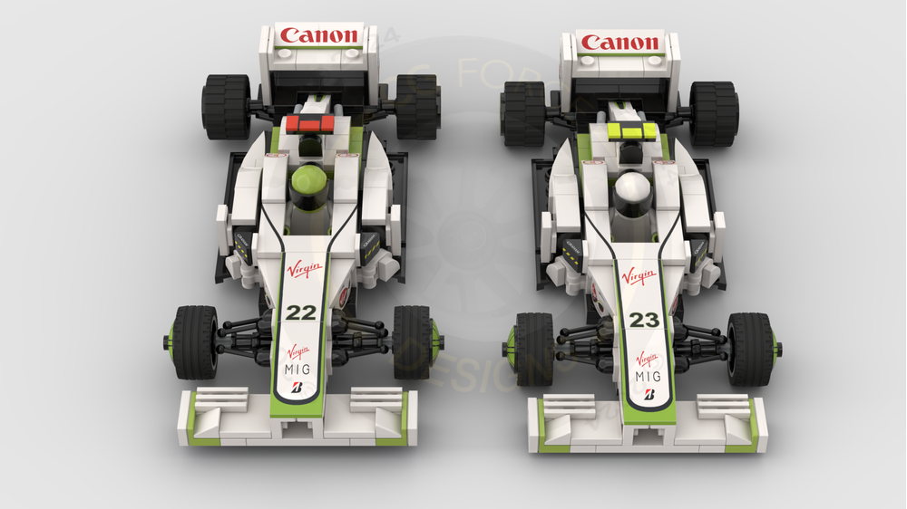 LEGO MOC-59439 F1 Brawn BGP001 by CGForceDesigns | Rebrickable - Build ...
