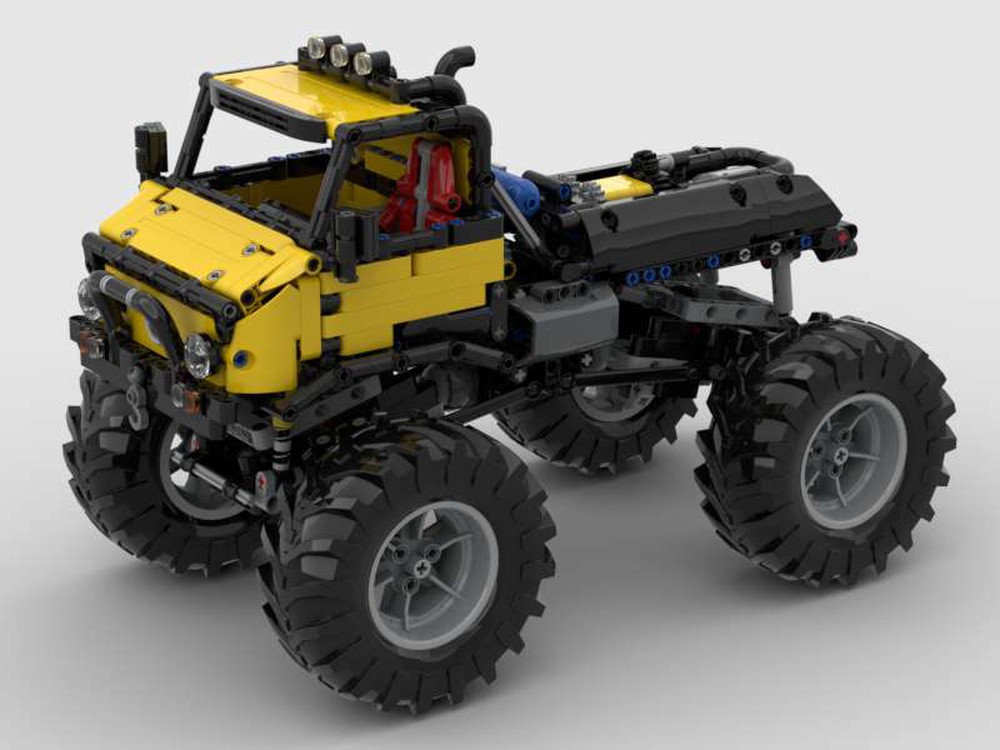 LEGO MOC Unimog Trail Truck RC with automatic 2 speed by ChrisBrickman | Rebrickable - Build with LEGO