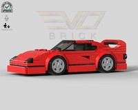Ferrari F40 Red by EVO Brick