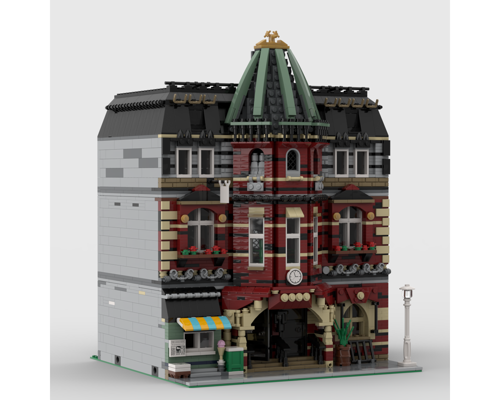 LEGO MOC Modular Brick School by hermez | Rebrickable - Build with LEGO