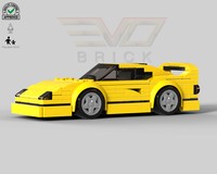 FERRARI® F40 Yellow by EVO Brick