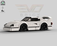 FERRARI® F40 White by EVO Brick