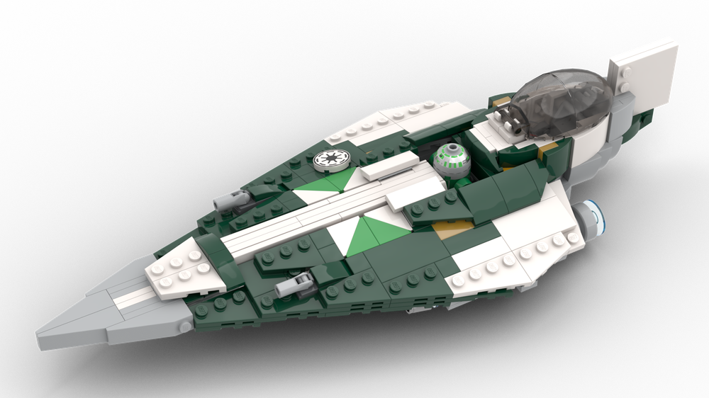 LEGO MOC Saesee Tiin's Delta-7B Starfighter by RendiliBricks | Rebrickable - with