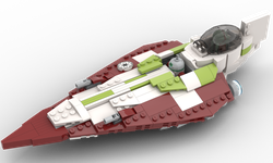 LEGO MOC Kit Fisto s Delta 7B Starfighter by RendiliBricks Rebrickable Build with LEGO