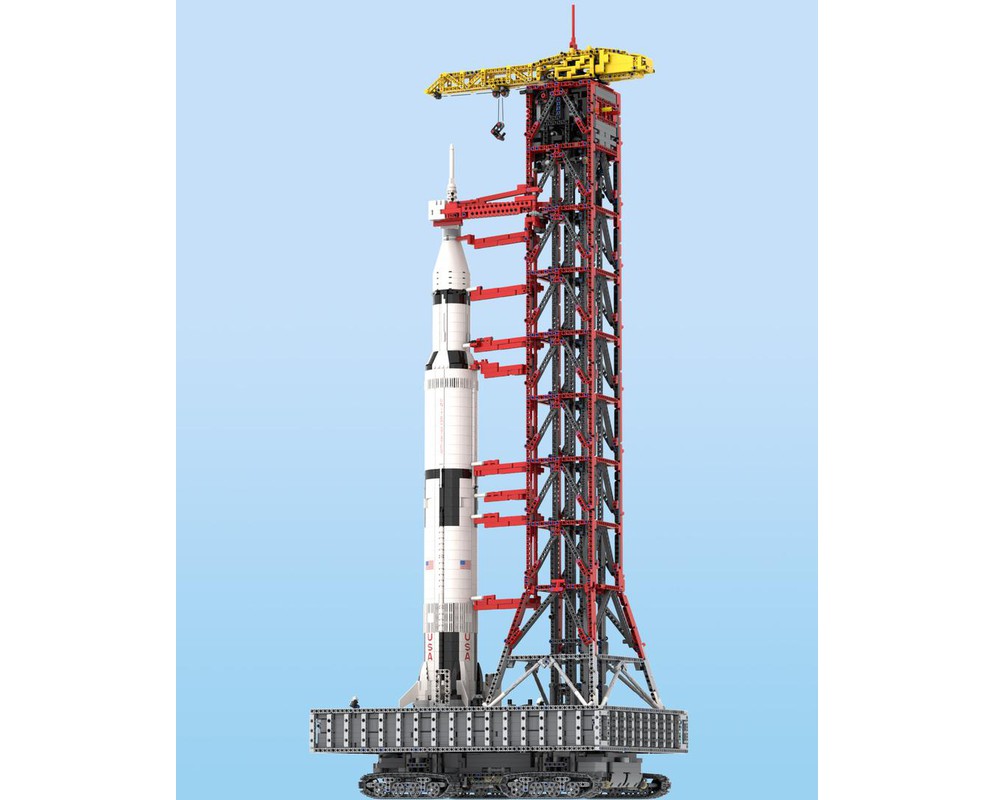 LEGO MOC Launch Tower Mk I for Saturn V (21309/92176) with Crawler by ...