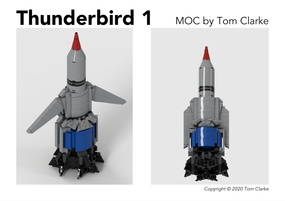 LEGO MOC Thunderbird 1 by tomclarke | Rebrickable - with LEGO