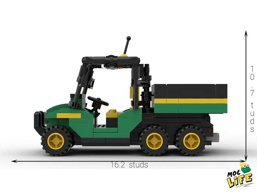 LEGO MOC John Deere Gator 6X6 by MocLife | Rebrickable - Build with LEGO