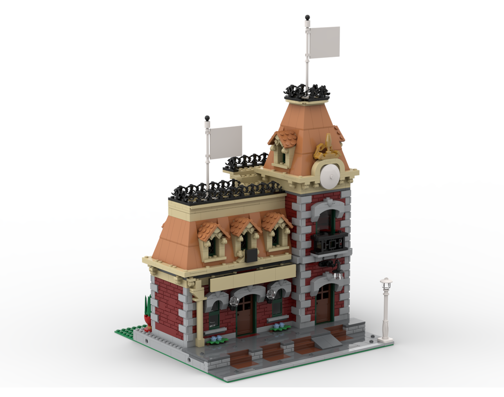 LEGO MOC Modular Train Station 71044 by Brick Artisan