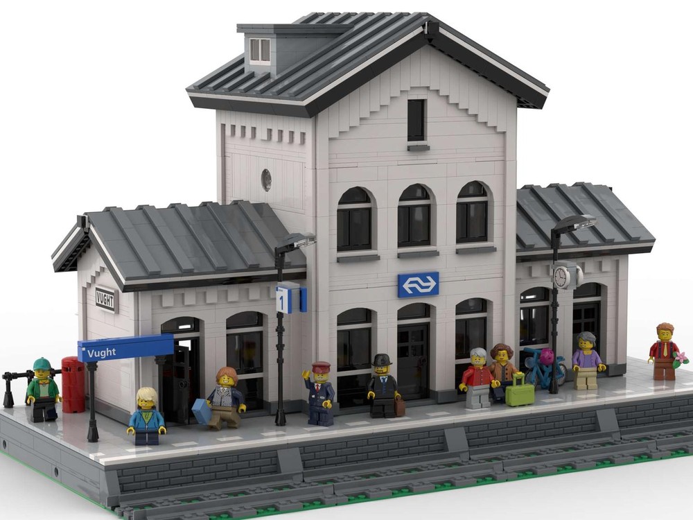 Set De Construction Zitianyoubuild – Gare De Vught 2446 Pièces, MOC, Compatible Lego