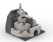 Final build of epic microscale Minas Tirith for Brickcon 2014