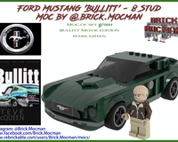 Ford Mustang 'Bullitt' Fastback - Movie Car - 8 Stud (Dark Green)
