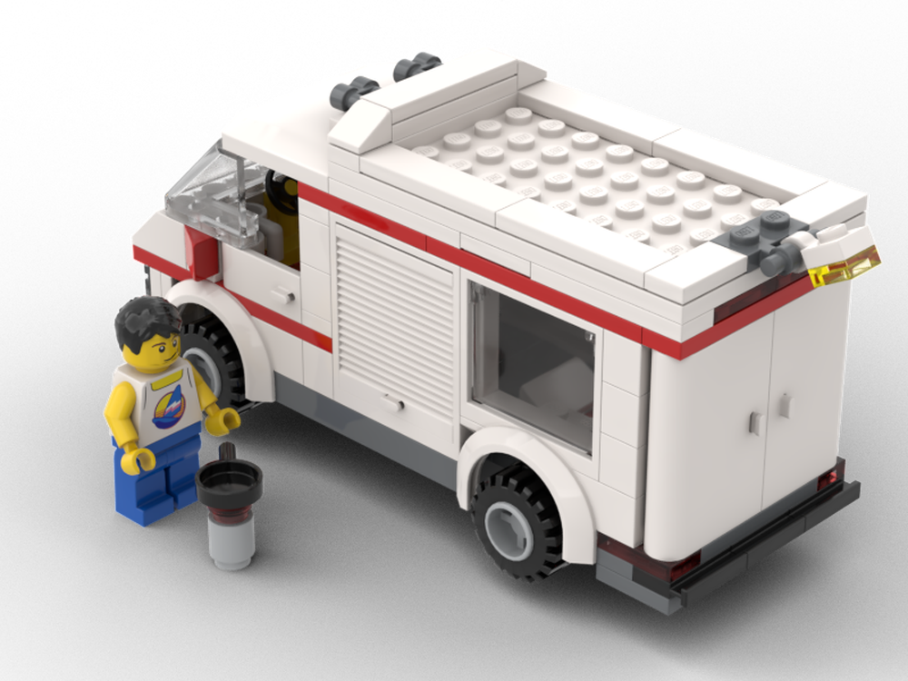 MOC Camper mod 7286 by Firemodels | Rebrickable - Build with LEGO