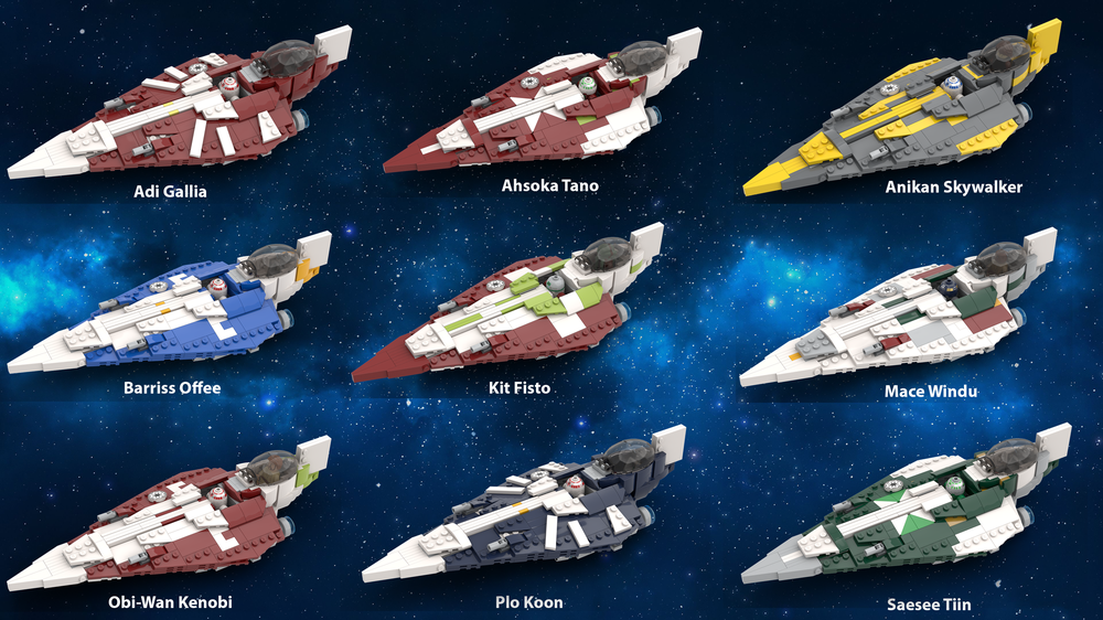 LEGO MOC Delta-7 Starfighters RendiliBricks | Rebrickable - Build with LEGO