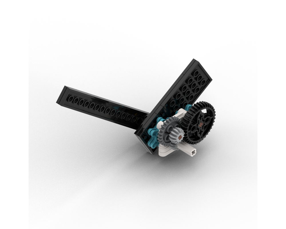 LEGO MOC Working clock mechanism by BrickDesignerNL Rebrickable