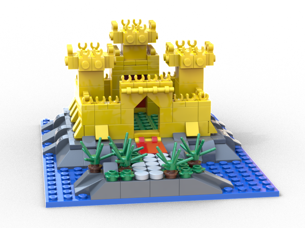 Udvej begrænse charme LEGO MOC Yellow castle in the water by eisi77 | Rebrickable - Build with  LEGO