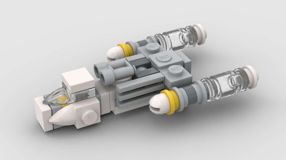 LEGO MOC Micro Build Y wing by ZeroFoxGiven Rebrickable