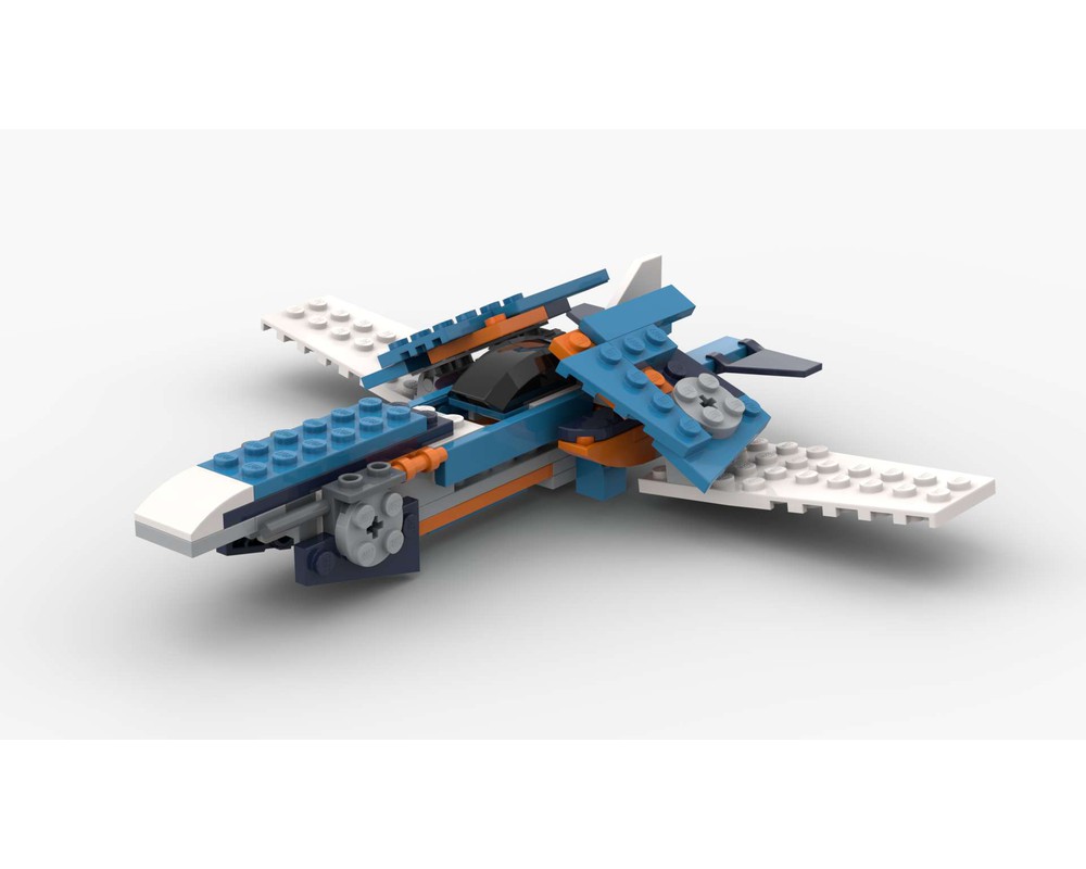 LEGO MOC 31099 Inverted Gull Wing Jet by cubeworrier | Rebrickable ...