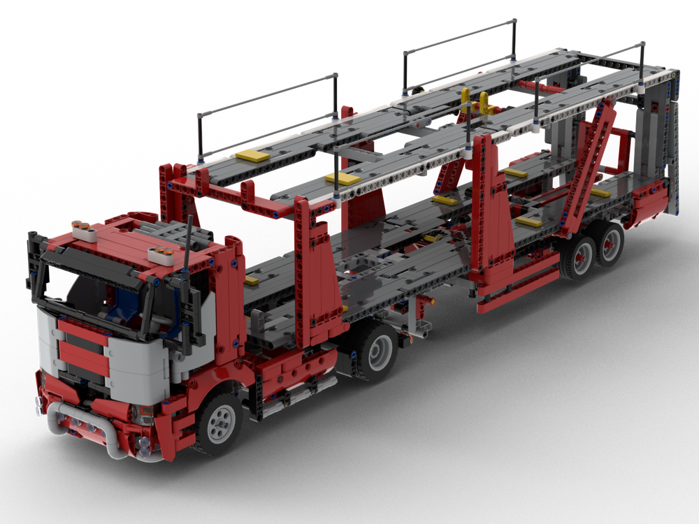 LEGO MOC Semi-Trailer Car Transporter 42098 C-Model) with optional Control Plus time-hh | Rebrickable - Build with LEGO