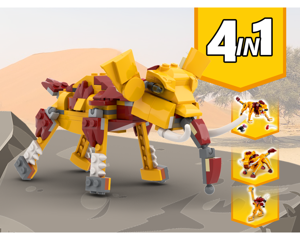 LEGO MOC 31112 Elephant Alternative Build by gabizon | Rebrickable 