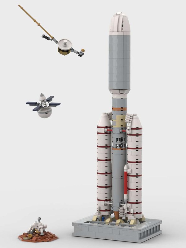 LEGO MOC Titan IIIE Centaur 1/110 scale by TheBrickFrontier ...