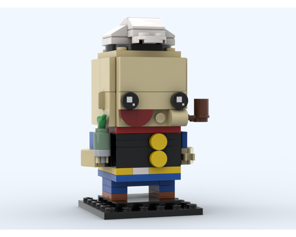 LEGO MOC Popeye Brickheadz by Trex2020 | Rebrickable - Build with LEGO