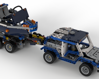 LEGO MOC-61589 42112 Alternate CAR + TRAILER + BOAT by Roelofs