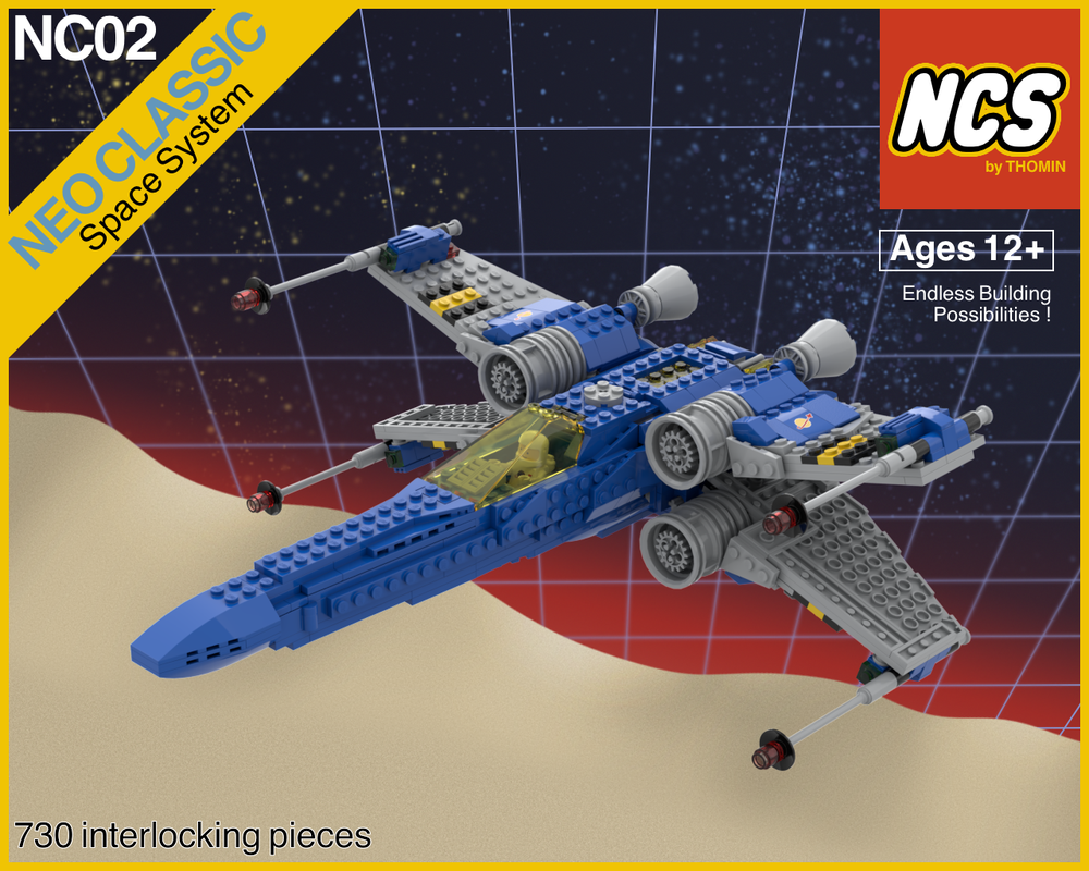 LEGO MOC-61657 Galaxy Starfighter X by thomin | Rebrickable - Build ...