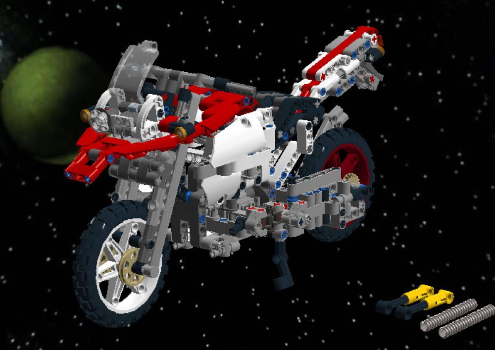 LEGO MOC BMW R 1200 GS AC Schnitzer - mod from set 42063 by OmarDib21