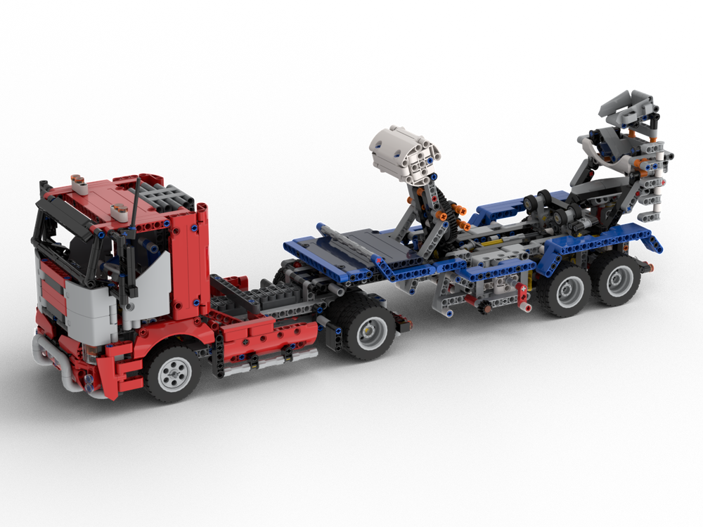 MOC Truck & Concrete Mixer Semi-Trailer with optional (42098 & 42112 Alternate) by time-hh | Rebrickable - Build with LEGO