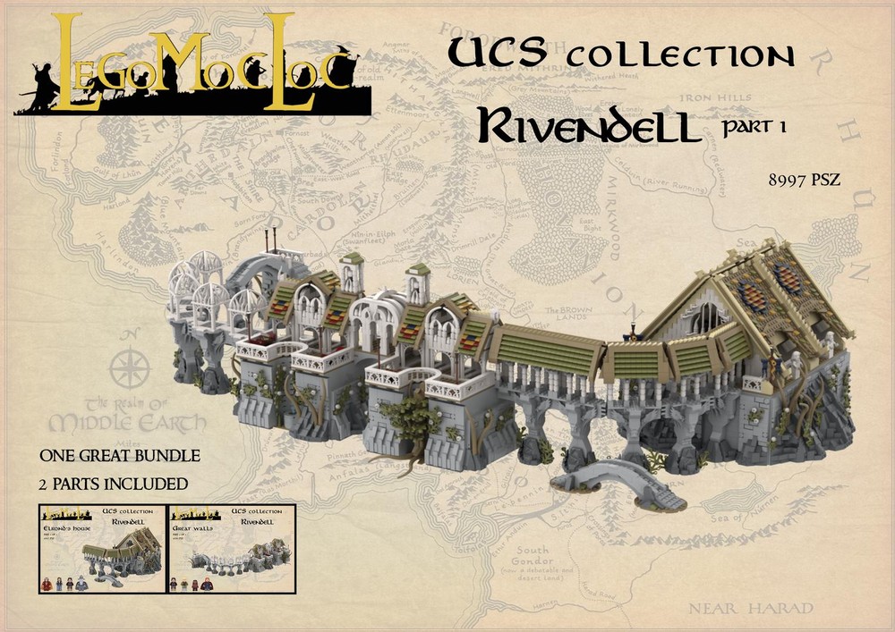 LEGO MOC-61935 UCS Rivendell - Bundle 1 by LegoMocLoc | Rebrickable ...