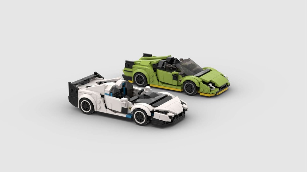 LEGO MOC-61961 Speed Champions Lamborghini SC20 & Sian Roadster by