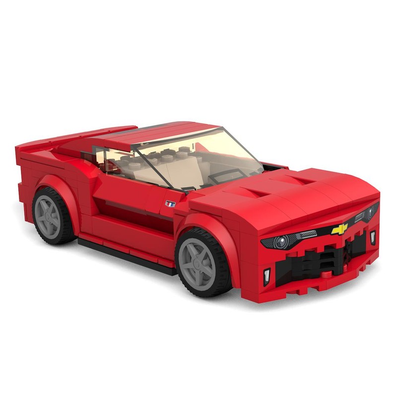 LEGO MOC Chevrolet Camaro 2016 in Stud Wide style by klara_mocs