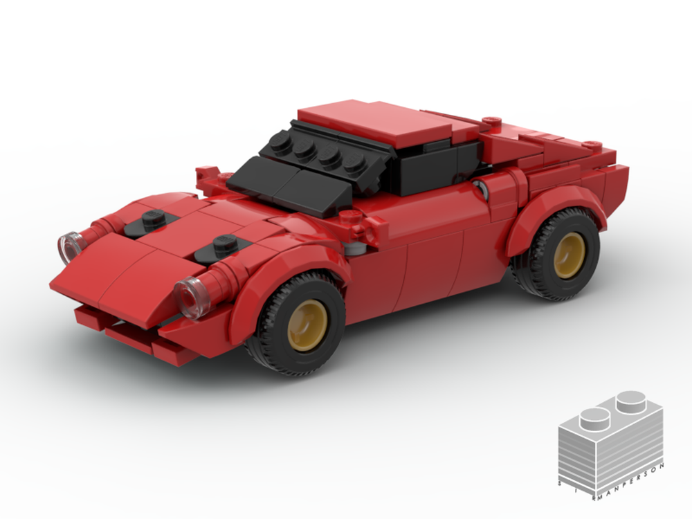 LEGO MOC 60s Supercar SWB by SirManperson | Rebrickable - Build with LEGO