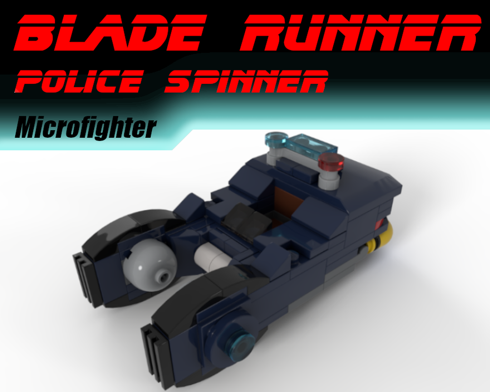 LEGO MOC Blade Runner Police Spinner by Liio Rebrickable - with LEGO